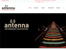 Tablet Screenshot of antennafestival.org